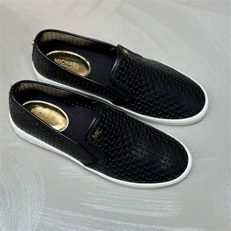 olivia slip on michael kors|Olivia Perforated Leather Slip.